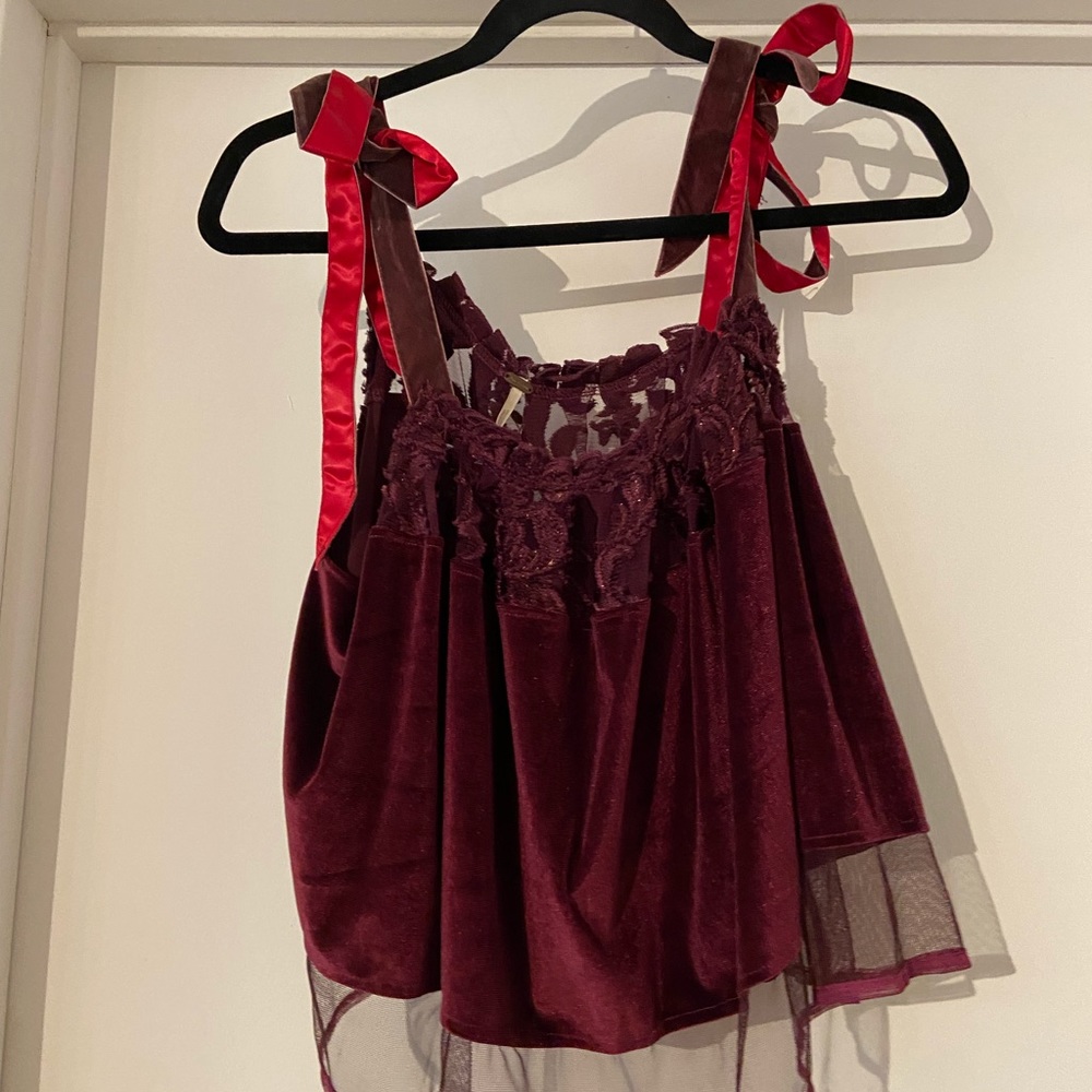Free People Antoinette Velvet Tank - Picture 4 of 5